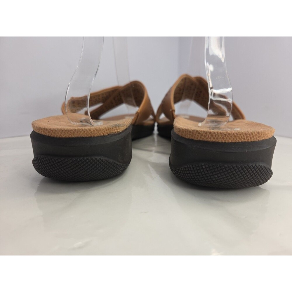 Softwalk Tillman S1502-267 Womens Brown Leather Comfort Slides Sandals Sz 12 EUC - Picture 9 of 13